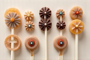 Starter clockwork candy bundle for subscription boxes with gear lollipops and assorted hard candies